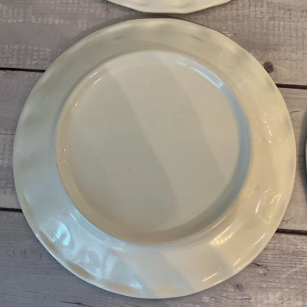 Pottery Barn Del Sol Melamine Dinner Plates Mixed Patterns 10.25